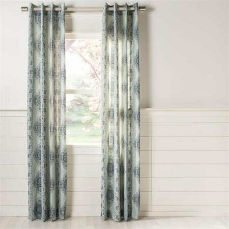 SAFAVIEH 52 x 84 in. Florina Window Panel, Blue WDT1003A-5284